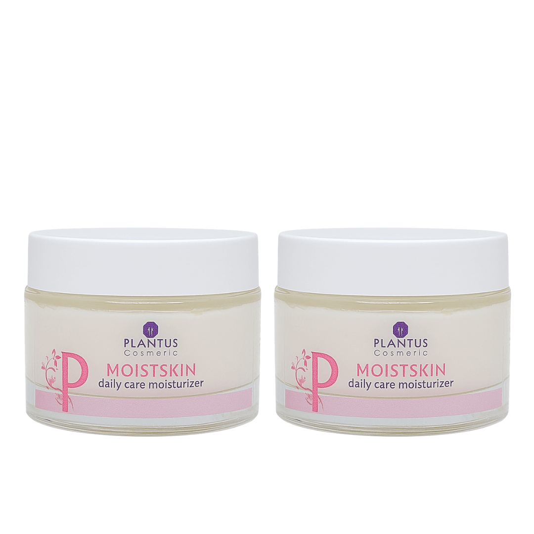 Plantus MoistSkin Daily Care Moisturizer jars for intense hydration and daily skin care