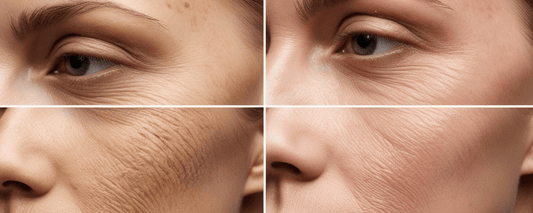 Before and after images showing skin texture changes, highlighting the effects of Best Natural Remedies for Dull Skin.