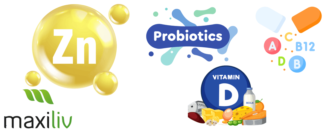 Maxiliv immune support supplements and multivitamins collection by Makhzan UAE