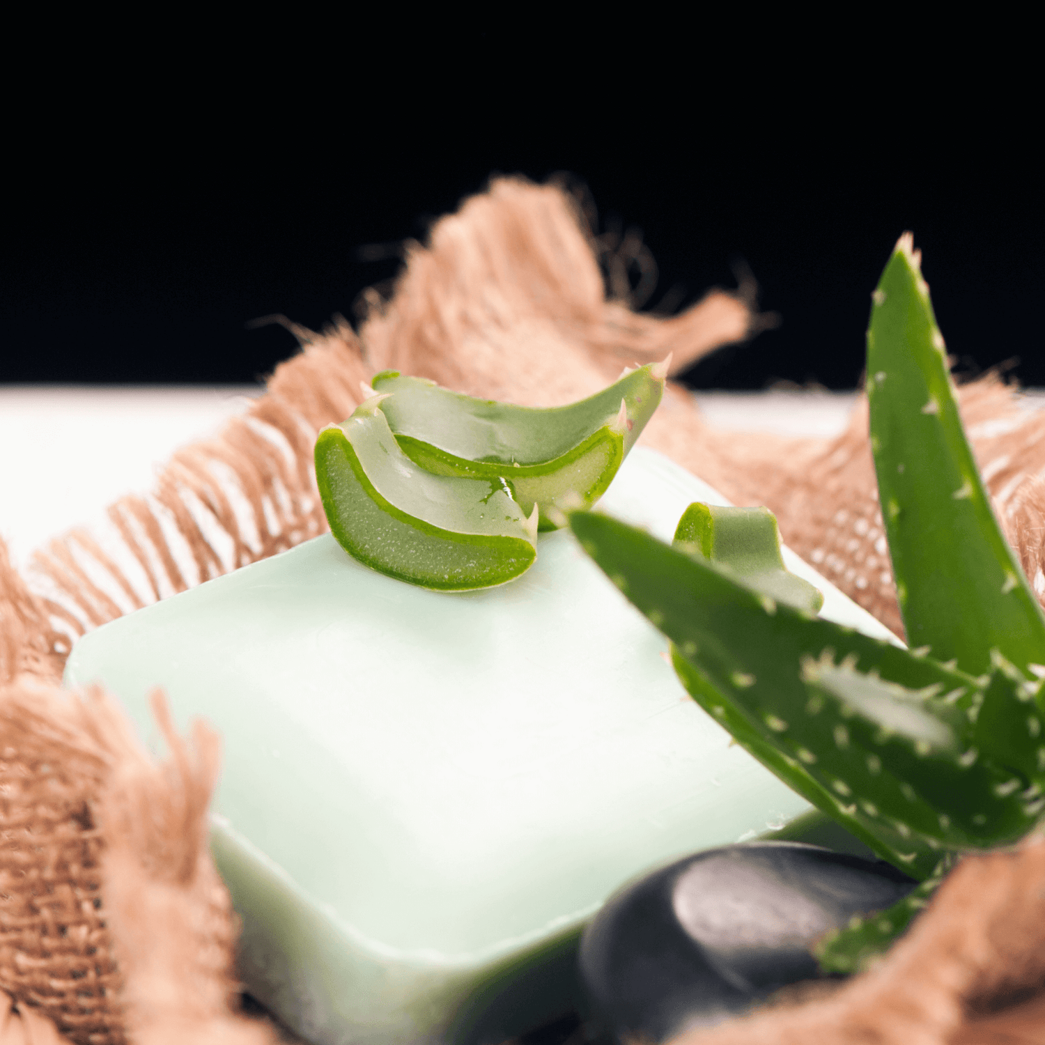 Botanical aloe vera soap for face and body cleansing