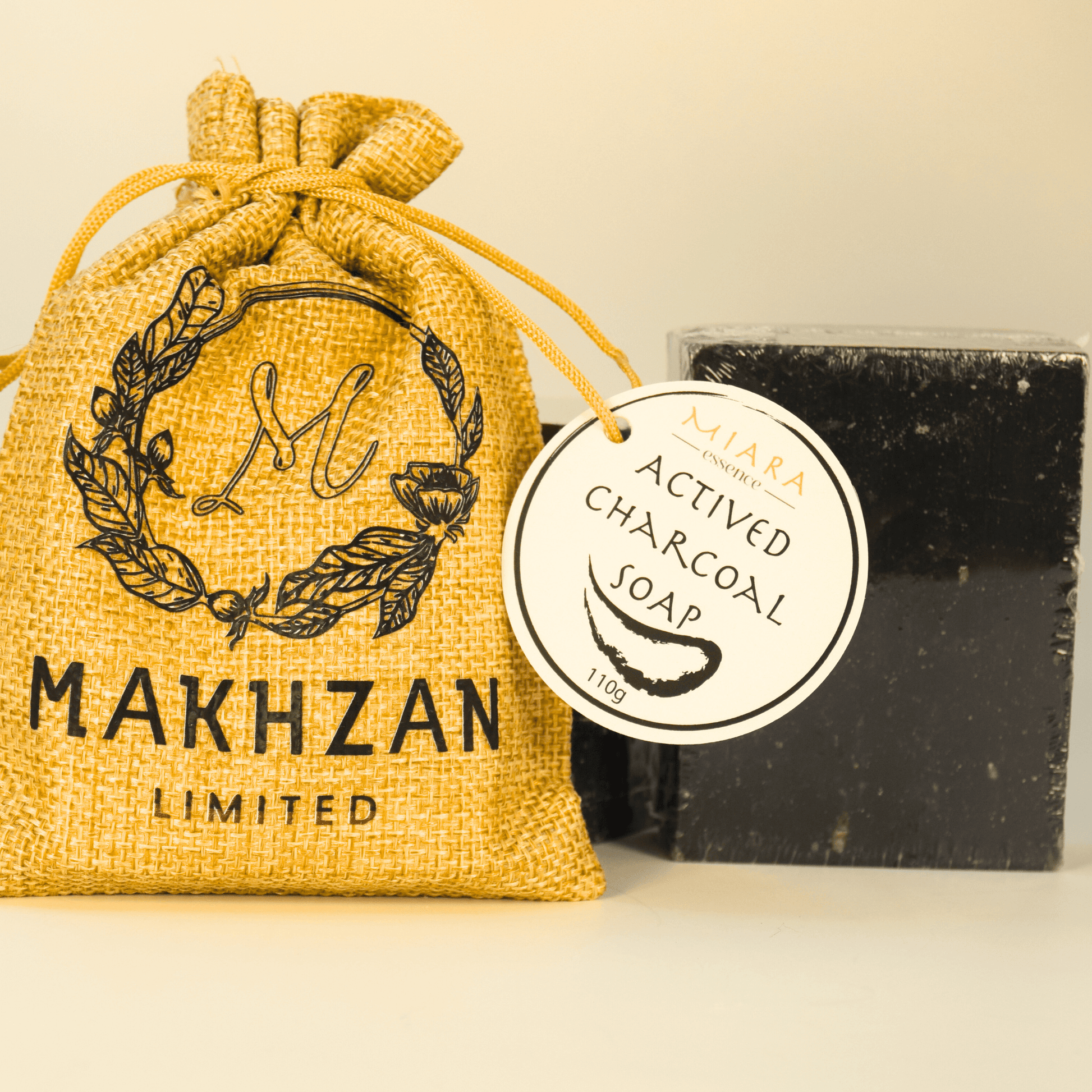 Miara Essence Activated Charcoal Soap – Detoxifies Skin 